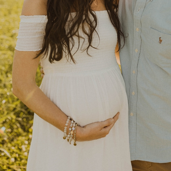 Boutique Off the Shoulder White Maxi Dress Aakaa Brand Womens Small - Picture 7 of 7